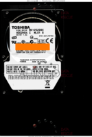 Toshiba C WL01 S MK1252GSX HDD2H04 N.A. CHINA  SATA front side