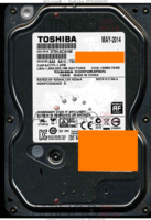 Toshiba DT01ACA100 DT01ACA100 HDKPC03A0A02 S MAY-2014 China  SATA front side