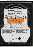 Toshiba HDD2H83 E UL01 S MK3265GSX HDD2H83 E UL01 S    SATA front side