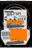 Toshiba MK1646GSX MK1646GSX HDD2D92BUK01 n.a. China  SATA front side