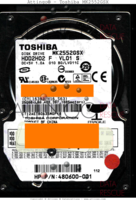 Toshiba MK2552GSX MK2552GSX HDD2H02 F VL01 S n.a. China  SATA front side