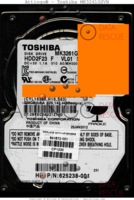 Toshiba MK3261GSVN MK3261GSVN HDD2F23 F VL01 S 25JAN2012 China  SATA front side