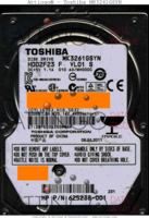 Toshiba MK3261GSYN MK3261GSYN HDD2F23 F VL01 S 08JUL2011 China  SATA front side