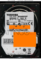 Toshiba MK5059GSXP MK5059GSXP HDD2J52 Z SL01 B 25SEP2011 Thailand  SATA front side