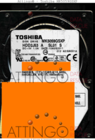 Toshiba MK5059GSXP MK5059GSXP MK5059GSXP 10AUG2011 CHINA  SATA front side