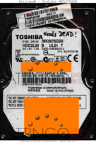 Toshiba MK5075GSX MK5075GSX HDD2L03 B UL01 T 04MAR2012 Philippines  SATA front side