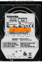 Toshiba MK5076GSX MK5076GSX MK5076GSX 23MAR2012 philippines  SATA front side