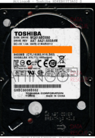 Toshiba MQ01ABD050 HDKEB03T3A02 S HDKEB03T3A02 S 21MAR2013 China  SATA front side