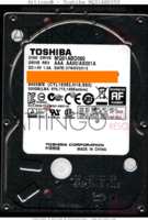 Toshiba MQ01ABD050 MQ01ABD050 MQ01ABD050 27 NOV 2013  AAA AA00/AX001A SATA front side
