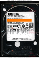 Toshiba MQ01ABD100 MQ01ABD100 HDKBB96A1A01 20 NOV 2013 PHILIPPINES  SATA front side