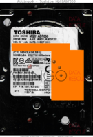 Toshiba MQ01ABF050 MQ01ABF050 HDKCB16H2A01 S 18SEP2015 n.a. AM0P2C SATA front side