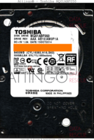 Toshiba MQ01ABF050 MQ01ABF050 MQ01ABF050 15 OCT 2014 PHILIPPINES  SATA front side