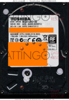 Toshiba MQ01UBD100 MQ01UBD100 HDKBD09AYA01 S    SATA front side