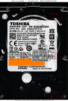 Toshiba MQ02ABF050H MQ02ABF050H HDKCB59D0A02 T 11DEC2016 Philippines  SATA front side