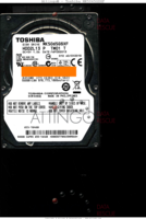 Toshiba P TM01 T MK5065GSXF HDD2L13 16FEB2013 PHILIPPINES  SATA front side