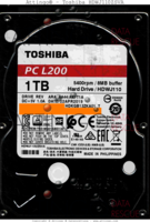 Toshiba PC L200 HDWJ110ZSVA HDKGB13ZKA01 T 22APR2019 Philippines  SATA front side