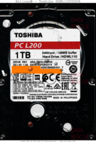 Toshiba PC L200 HDWL110UZSVA HDKCB88ZKA01 T 05FEB2019 Philippines  SATA front side