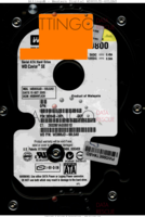 Western Digital 800 WD800JD-60LSA0 2932801AGSBS1D 15 OCT 2005 MALAYSIA  SATA front side