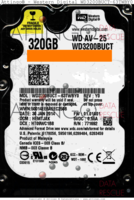 Western Digital AV-25 WD3200BUCT-63TWBY0 WD3200BUCT-63TWBY0 30 JAN 2014 Malaysia  SATA front side