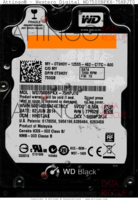 Western Digital Black WD7500BPKX-75HPJT0 WD7500BPKX-75HPJT0 02 JUN 2014 Malaysia T0 SATA front side