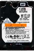 Western Digital Blue WD10JPVX-22JC3T0 WD10JPVX 14 MAR 2015 MALAYSIA  SATA front side