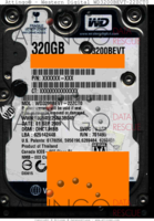 Western Digital Blue WD3200BEVT-22ZCT0 XXXXXX-XXX 01 SEP 2009 Thailand  SATA back side