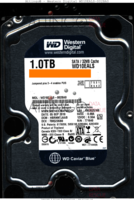 Western Digital Caviar Blue WD10EALS-002BA0 WD10EALS-002BA0 05 SEP 2010 Thailand  SATA front side