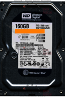 Western Digital Caviar Blue WD1600AAJB WD1600AAJB-00J3A0 10 APR 2011 THAILAND  PATA front side