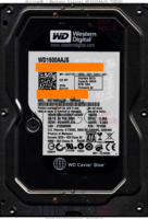 Western Digital Caviar Blue WD1600AAJS-75M0A0 XW7N09QKWX800073209 03 FEB 2009  A0 SATA front side