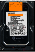 Western Digital Caviar Blue WD2500AAJS-65M0A0 5188-2872 07 DEC 2009 Malaysia  SATA front side