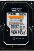 Western Digital Caviar Blue WD2500AAKS-00L9A0 WD2500AAKS-00L9A0 06 OCT 2009 Thailand  SATA front side