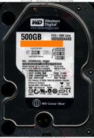 Western Digital Caviar Blue WD5000AAKB WD5000AAKB-00H8A0 14 NOV 2008   PATA front side