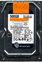 Western Digital Caviar Blue WD5000AAKS-00UU3A0 WD5000AAKS 25 JUL 2010 THAILAND  SATA back side