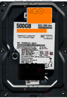 Western Digital Caviar Blue WD5000AAKX WD5000AAKX-001CA0 08 OCT 2011   SATA front side