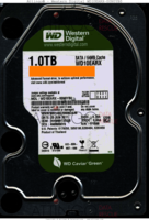 Western Digital Caviar Green WD10EARX-00N0YB0 WD10EARX-00N0YB0 25 JUN 2011 THAILAND  SATA front side