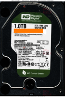 Western Digital Caviar Green WD10EARX-00N0YB0 WD10EARX-00N0YB0 22 MAR 2012 THAILAND  SATA front side