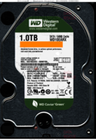 Western Digital Caviar Green WD10EARX-00N0YB0 WD10EARX-00N0YB0 11 JUN 2012 THAILAND  SATA front side