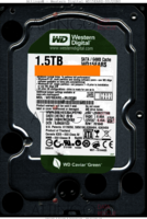 Western Digital Caviar Green WD15EARS-00J2GB0 WD15EARS-00J2GB0 29 OCT 2010 THAILAND  SATA front side