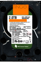 Western Digital Caviar Green WD20EARX-00ZUDB0 WD20EARX-00ZUDB0 14 JUN 2012 Thailand  SATA front side