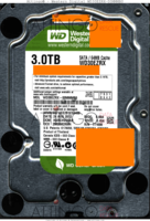 Western Digital Caviar Green WD30EZRX-00MMMB0 WD30EZRX 24 AUG 2012 THAILAND  SATA front side