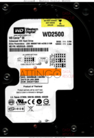 Western Digital Caviar SE WD2500 WD2500JB-00GVC0 24 JAN 2006   PATA front side