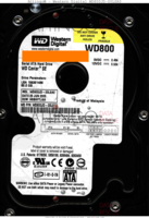 Western Digital Caviar SE WD800JD-00LSA0 WD800JD-00LSA0 25 JUN 2005   SATA front side