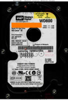 Western Digital Caviar SE WD800JD-08LSA0 WD800JD-08LSA0 01 DEC 2005 Malaysia  SATA front side