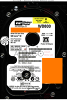 Western Digital Caviar SE WD800JD-22LSA0 WD800JD-22LSA0 27 OCT 2005 Malaysia  SATA front side