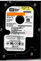 Western Digital Caviar SE WD800JD-22LSA0 XXXXXX-XXX 16 NOV 2005   SATA front side