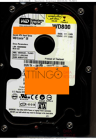 Western Digital Caviar SE WD800JD-75JNC0 TH0M12941255256B00SH 11 JUN 2005   SATA front side