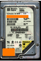 Western Digital Caviar WD100AA-60ANA0 165136-001 18 APR 2000 MALAYSIA  SATA front side