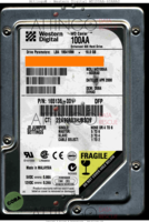 Western Digital Caviar WD100AA-60ANA0 165136-001 23 APR 2000 MALAYSIA  PATA front side