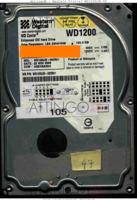 Western Digital Caviar WD1200JB-00 WD1200JB-00CRA1 22 NOV 2003 Malaysia  PATA front side