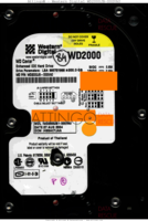 Western Digital Caviar WD2000JB-00GVA0 WD2000JB-00GVA0 27 AUG 2004 Thailand  PATA front side